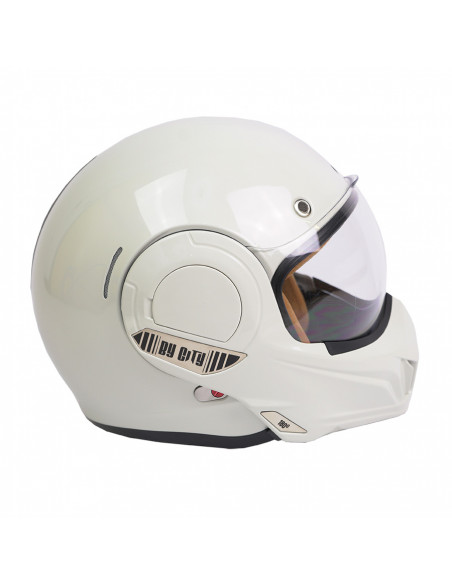 Casco modular 180 Tech blanco hueso de By City