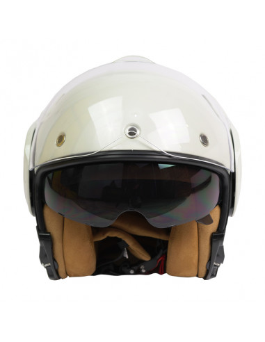 Casco modular 180 Tech blanco hueso de By City