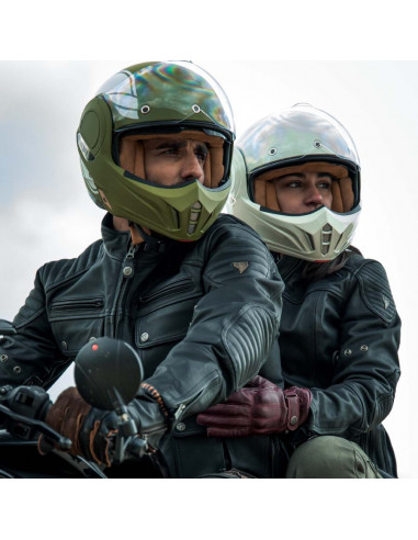 Casco modular 180 Tech blanco hueso de By City