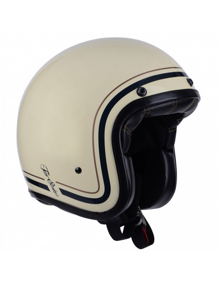 Casco Jet Two Strokes color Beige de By City