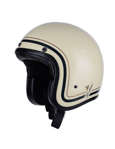 Casco Jet Two Strokes color Beige de By City