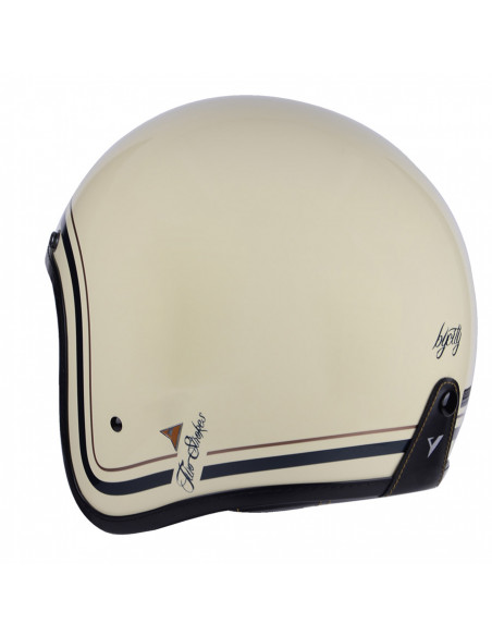 Casco Jet Two Strokes color Beige de By City