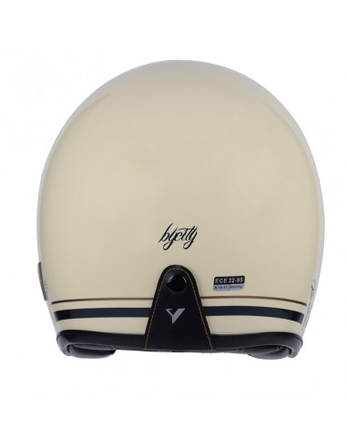 Casco Jet Two Strokes color Beige de By City
