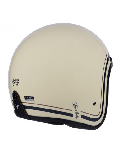 Casco Jet Two Strokes color Beige de By City