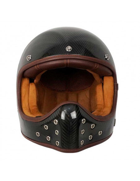 Casco integral retro The Rock Carbono de By City