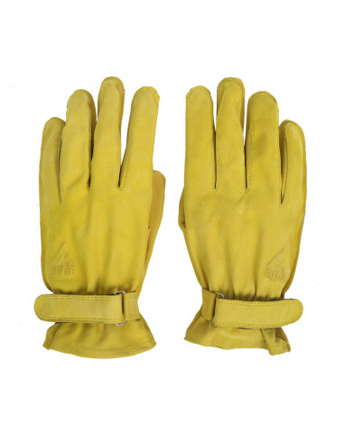 Guantes de piel Texas Man amarillos de By City