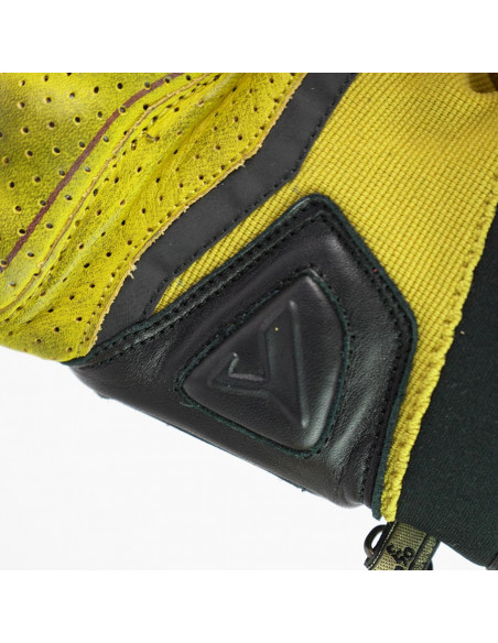 Guantes de piel Tokio para hombre amarillos de By City