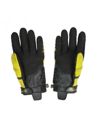 Guantes de piel Tokio para hombre amarillos de...