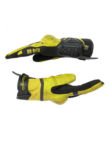 Guantes de piel Tokio para hombre amarillos de...
