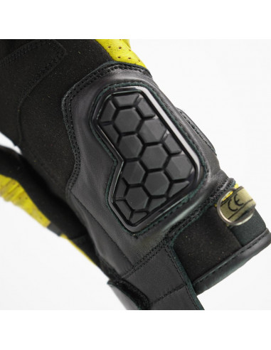 Guantes de piel Tokio para hombre amarillos de...