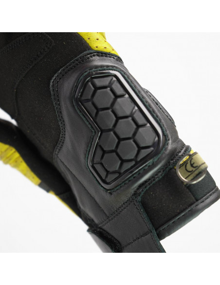 Guantes de piel Tokio para hombre amarillos de By City