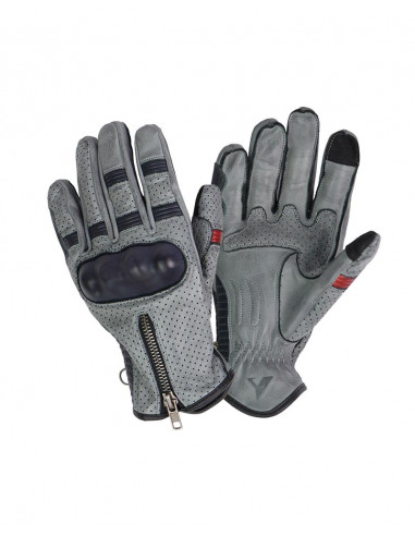 Guantes de Moto Amsterdam Gris de By City