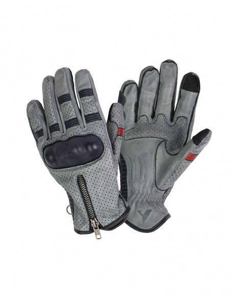 Guantes de Moto Amsterdam Gris de By City
