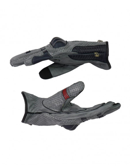 Guantes de Moto Amsterdam Gris de By City