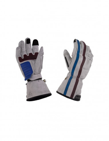 Guantes de piel para invierno Oslo Blancos de By City