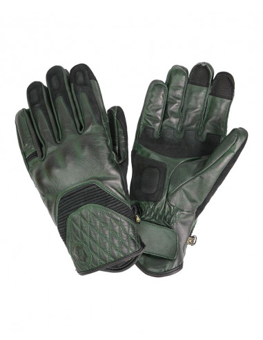 Guantes de piel Cafe III Verdes de By City