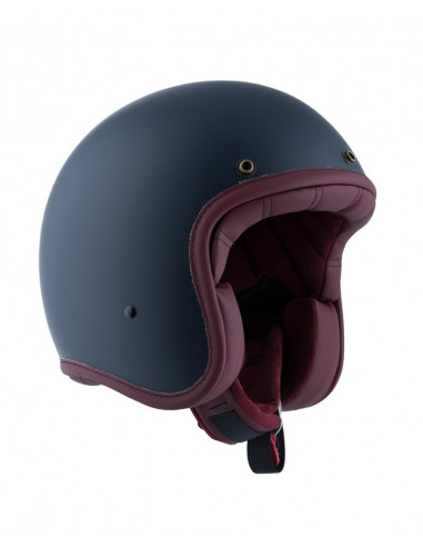 Casco Jet abierto Two Strokes en azul mate