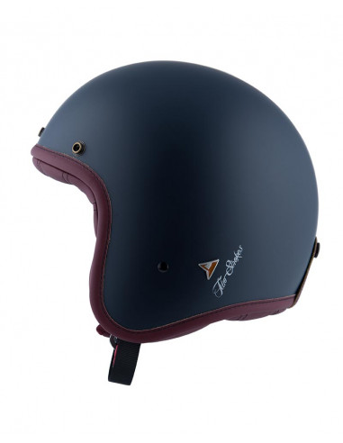 Casco Jet abierto Two Strokes en azul mate