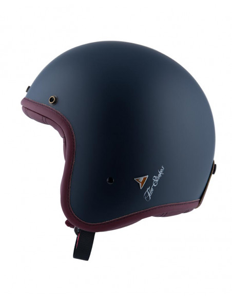 Casco Jet abierto Two Strokes en azul mate